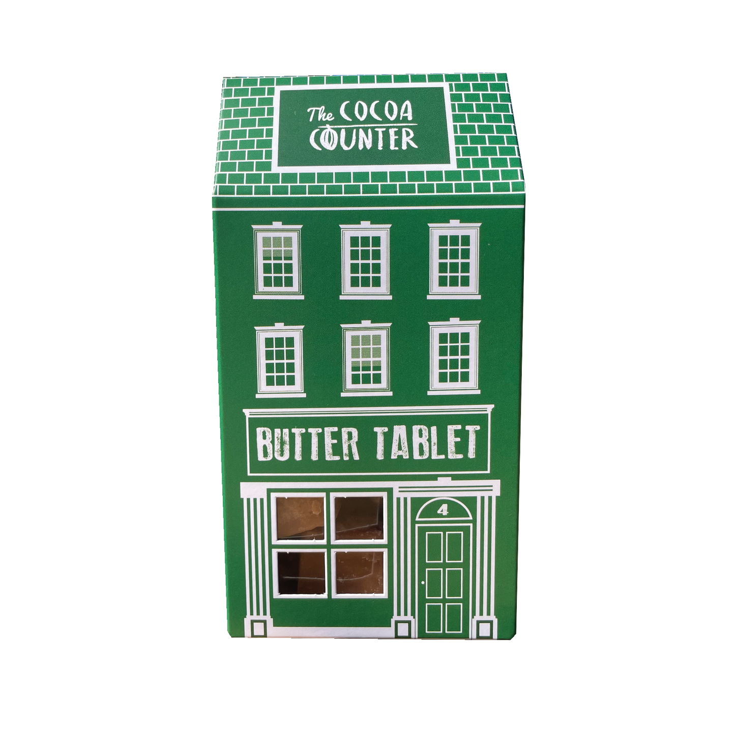 Butter Tablet in a light green box.