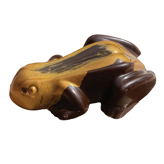 Gold & Brown Dark Chocolate Frog - Wholesale Box (45 Units)