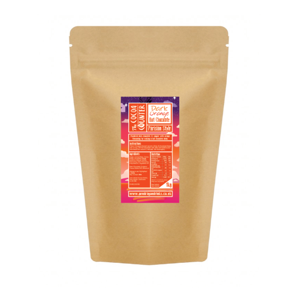 Luxury Dark Orange Chocolate Flakes