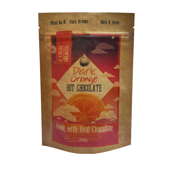 Dark Orange Chocolate Flakes