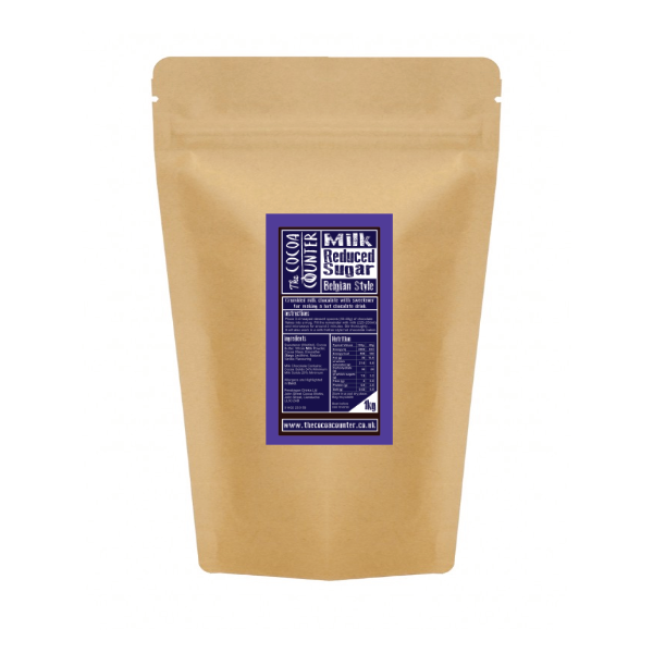 Reduced Sugar Milk Chocolate Flakes (Belgian Style) 1kg.
