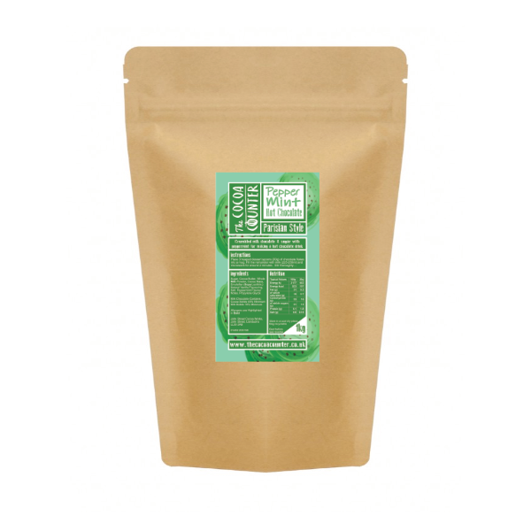 1kg bags of luxury peppermint hot chocolate