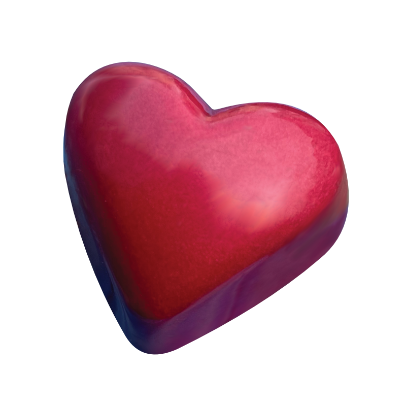 Raspberry Heart Bonbon - Wholesale Box (105 Units)