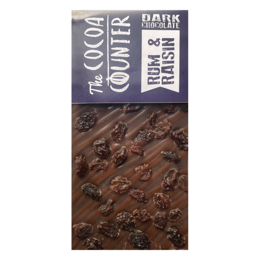 Dark Rum & Raisin Chocolate Bar (10 Pack)